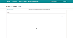 Desktop Screenshot of kentkiehl.com